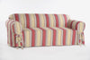 Classic Stripe one piece Sofa slipcover