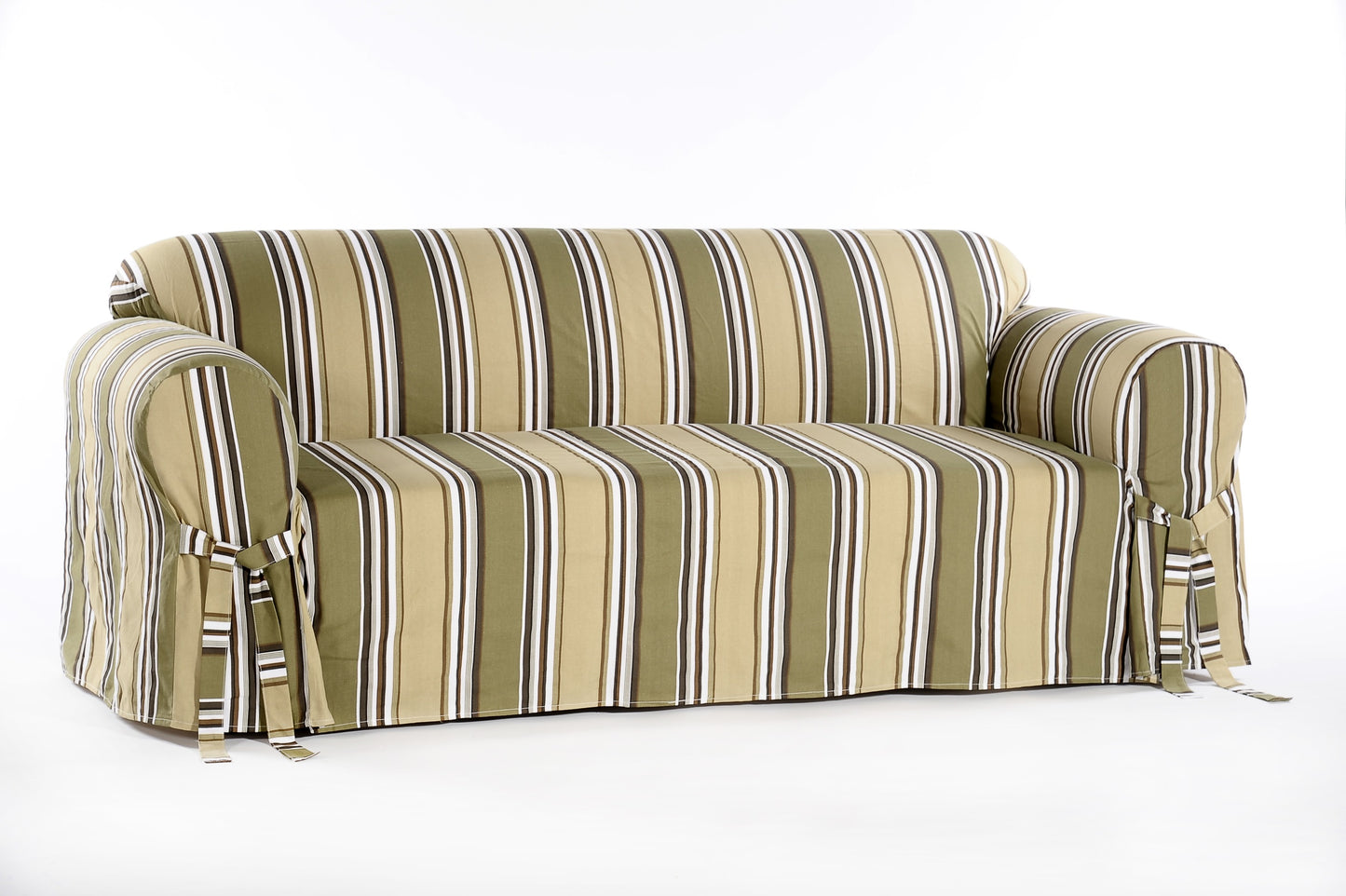 Stripe Classic One-Piece Loveseat slipcover