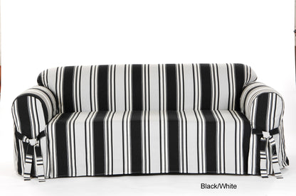 Stripe Classic One-Piece Loveseat slipcover