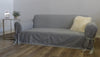 Cotton Duck one piece Loveseat slipcover