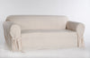 Cotton Duck one piece Loveseat slipcover