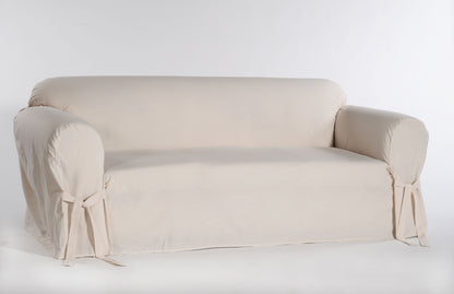 Twill One-Piece Sofa Slipcover