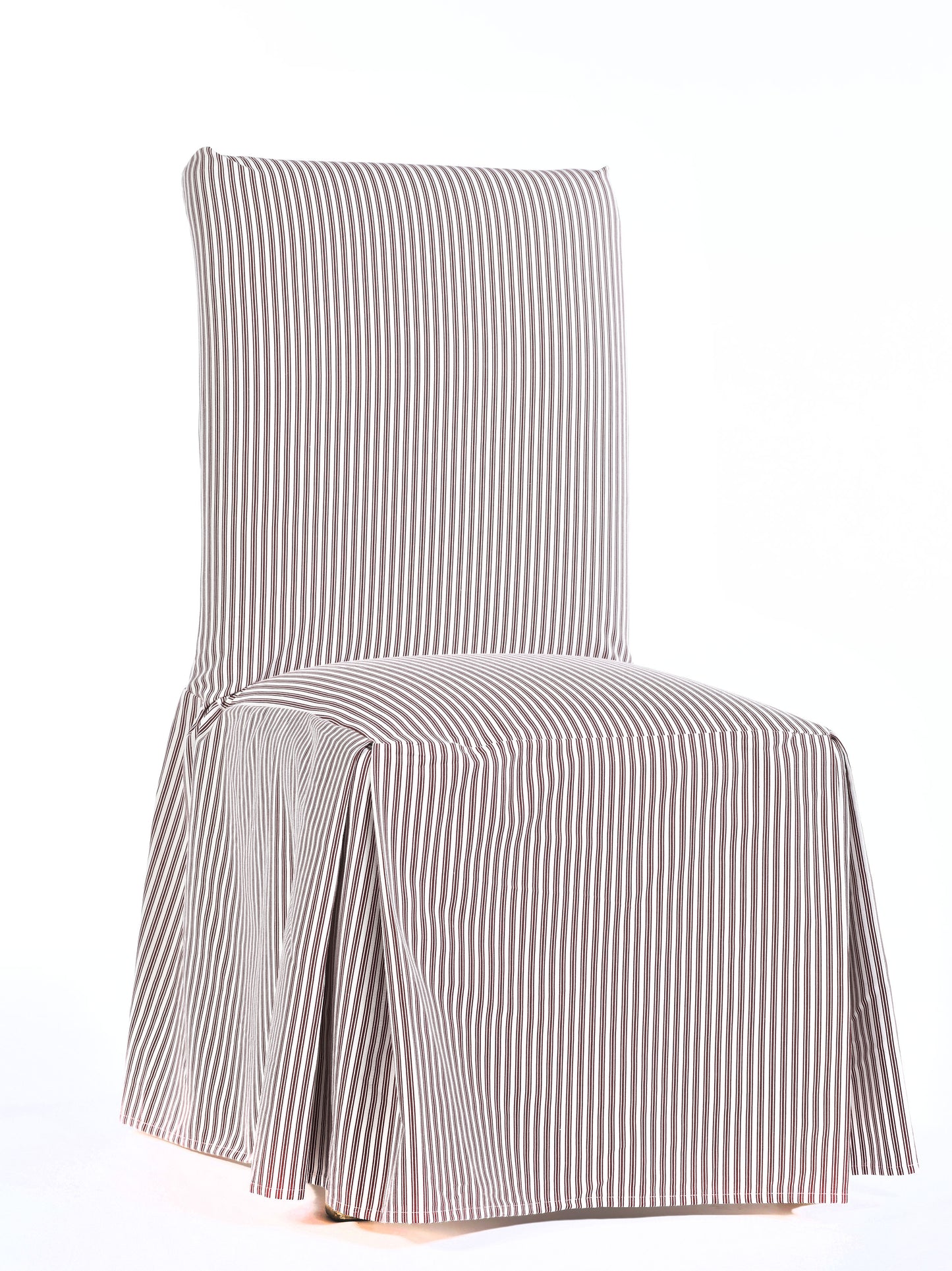 Long Stripe Twill Ticking Dining Chair Slipcover