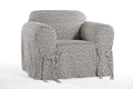 Roman Key One-Piece Chair Slipcover