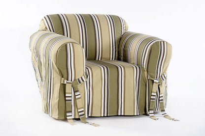 Stripe Classic One-Piece Chair Slipcover