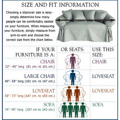 Ruffled One-Piece Slipcover