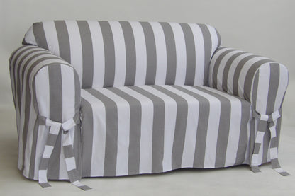 Cabana Stripe One-Piece Sofa Slipcover