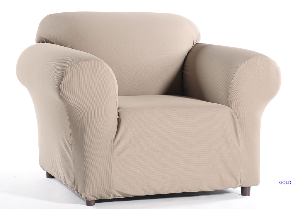 Stretch Waffle one piece slipcover The Slipcover Company
