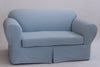 Twill Two Piece Sofa Slipcover