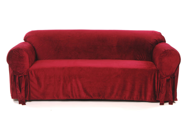 Velvet one piece Loveseat/Chair slipcover